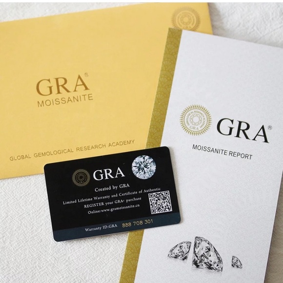 2Ct Emerald Cut GRA Moissanite Ring 18KGP S925 NEW - Picture 14 of 15